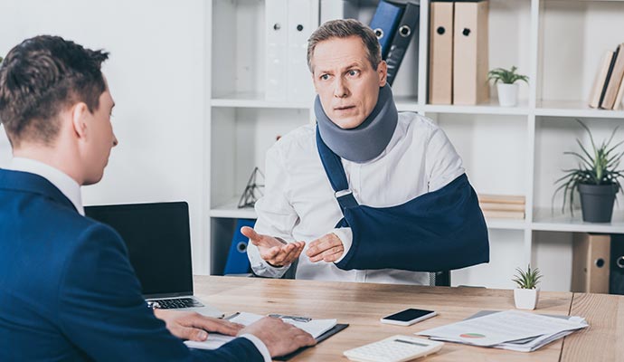 Injured office staff